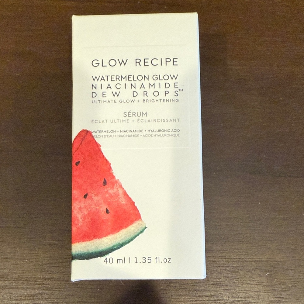 Glow Recipe Watermelon Glow Serum with Red and White Packaging